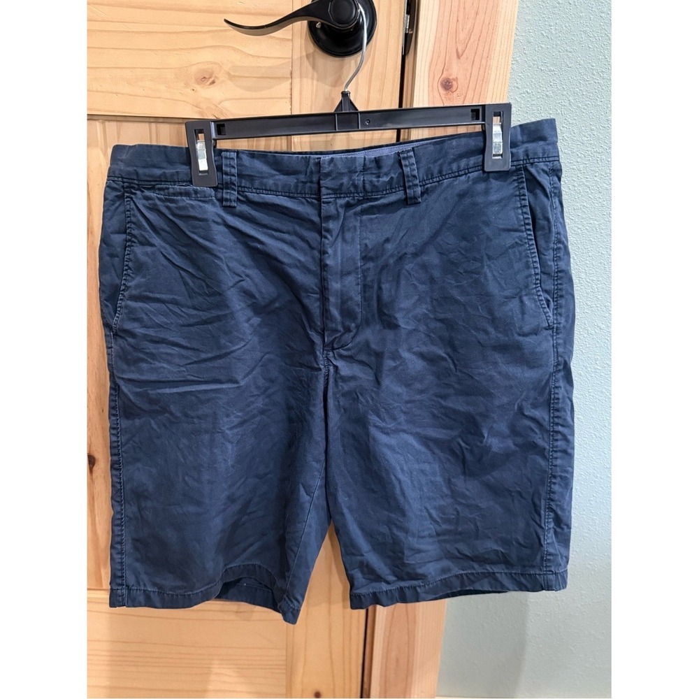 J.Crew Club Mens Navy Blue Chino Shorts Size 34 W 10.5 L Cotton Twill